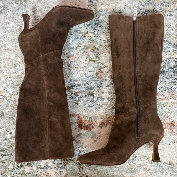 Dolce Vita Brown Suede Heeled Boots - Picture 10 of 10